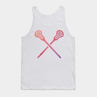 Lacrosse Stick Multicolored Tank Top